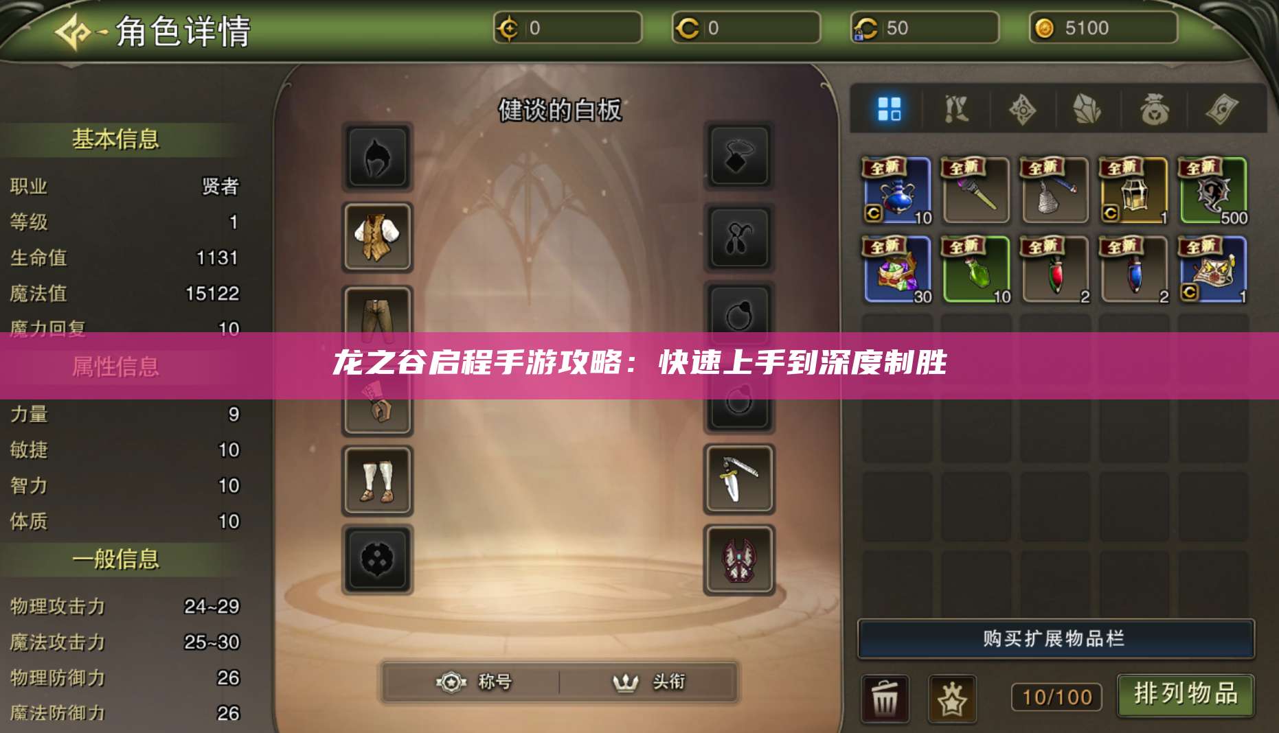 手游攻略：快速上手到深度制胜