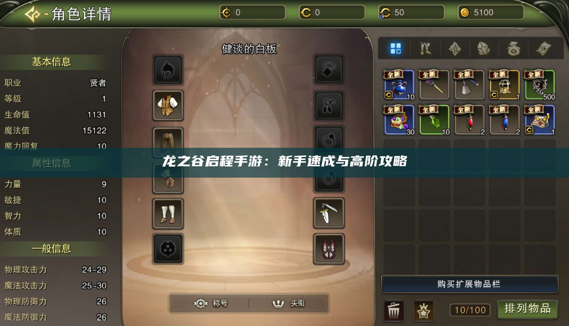 手游：新手速成与高阶攻略